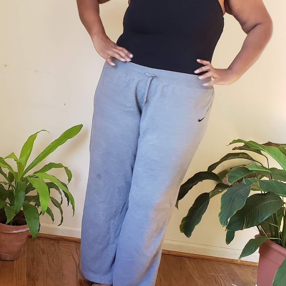 Nike Plus Size Gray Sweatpants